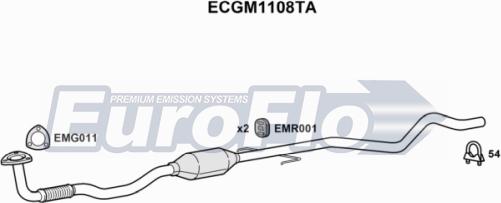 EuroFlo ECGM1108TA - Катализатор autosila-amz.com