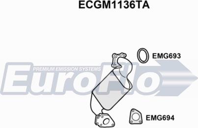 EuroFlo ECGM1136TA - Катализатор autosila-amz.com