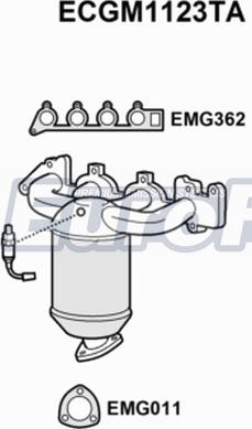 EuroFlo ECGM1123TA - Катализатор autosila-amz.com