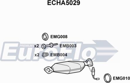EuroFlo ECHA5029 - Катализатор autosila-amz.com