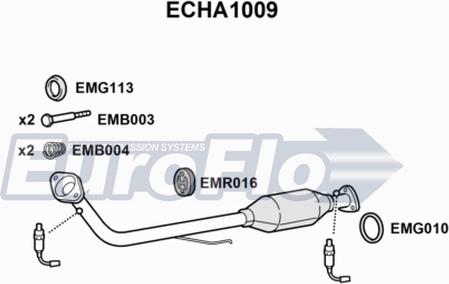 EuroFlo ECHA1009 - Катализатор autosila-amz.com