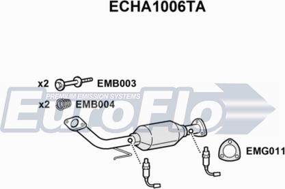 EuroFlo ECHA1006TA - Катализатор autosila-amz.com