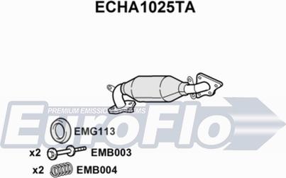 EuroFlo ECHA1025TA - Катализатор autosila-amz.com