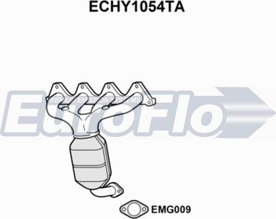 EuroFlo ECHY1054TA - Катализатор autosila-amz.com