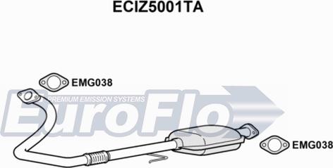 EuroFlo ECIZ5001TA - Катализатор autosila-amz.com