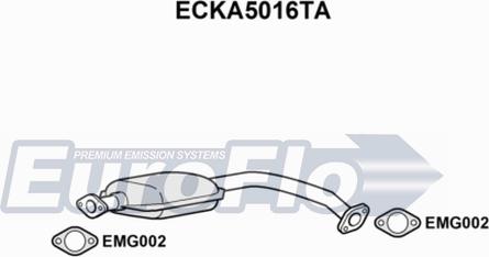 EuroFlo ECKA5016TA - Катализатор autosila-amz.com