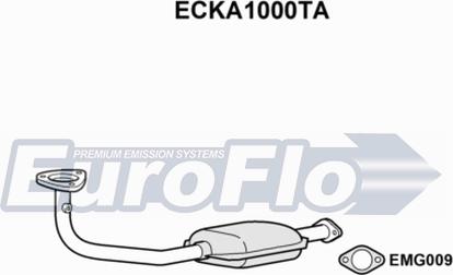 EuroFlo ECKA1000TA - Катализатор autosila-amz.com