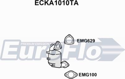 EuroFlo ECKA1010TA - Катализатор autosila-amz.com