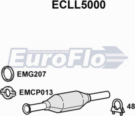 EuroFlo ECLL5000 - Катализатор autosila-amz.com