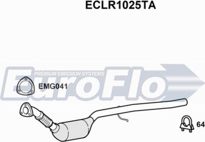 EuroFlo ECLR1025TA - Катализатор autosila-amz.com