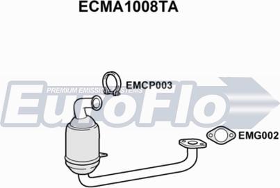 EuroFlo ECMA1008TA - Катализатор autosila-amz.com