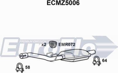 EuroFlo ECMZ5006 - Катализатор autosila-amz.com