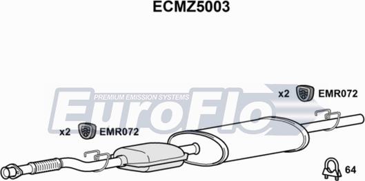 EuroFlo ECMZ5003 - Катализатор autosila-amz.com