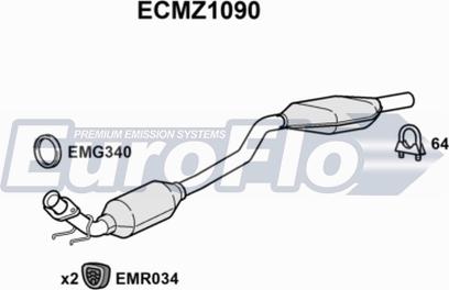 EuroFlo ECMZ1090 - Катализатор autosila-amz.com