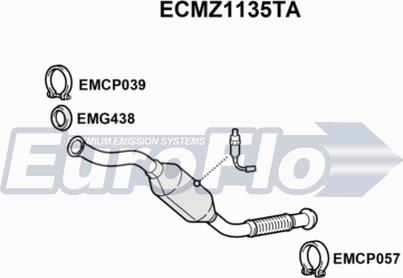 EuroFlo ECMZ1135TA - Катализатор autosila-amz.com