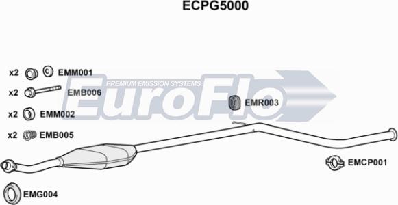 EuroFlo ECPG5000 - Катализатор autosila-amz.com