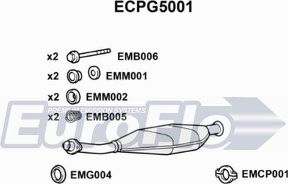 EuroFlo ECPG5001 - Катализатор autosila-amz.com