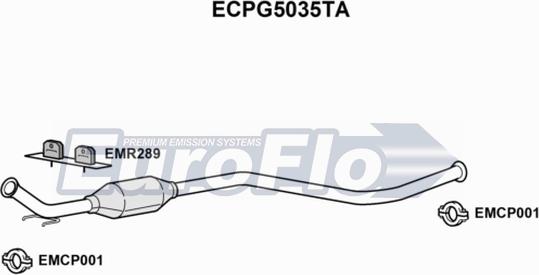 EuroFlo ECPG5035TA - Катализатор autosila-amz.com