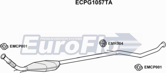 EuroFlo ECPG1057TA - Катализатор autosila-amz.com