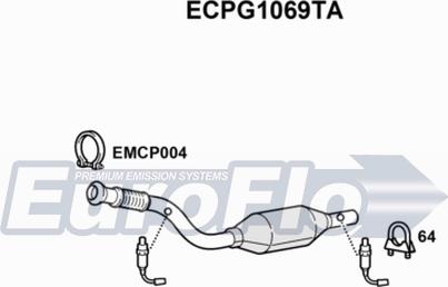 EuroFlo ECPG1069TA - Катализатор autosila-amz.com