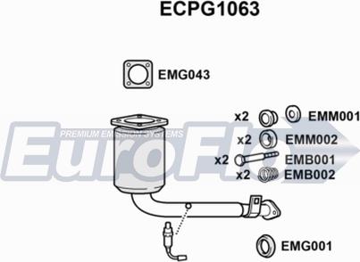 EuroFlo ECPG1063 - Катализатор autosila-amz.com