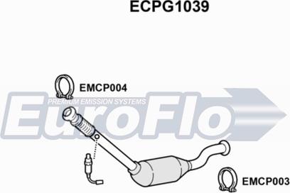 EuroFlo ECPG1039 - Катализатор autosila-amz.com