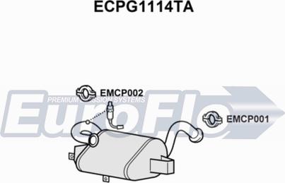 EuroFlo ECPG1114TA - Катализатор autosila-amz.com