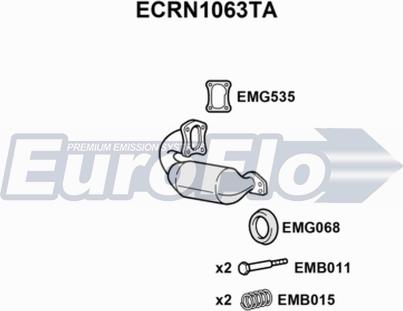 EuroFlo ECRN1063TA - Катализатор autosila-amz.com