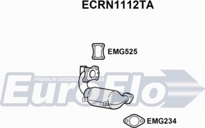 EuroFlo ECRN1112TA - Катализатор autosila-amz.com