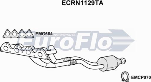 EuroFlo ECRN1129TA - Катализатор autosila-amz.com