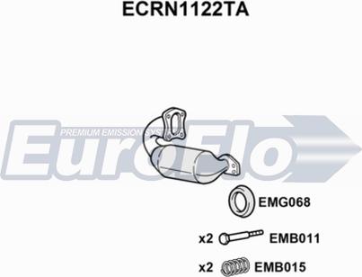 EuroFlo ECRN1122TA - Катализатор autosila-amz.com