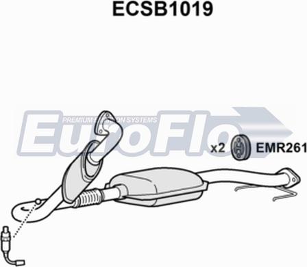 EuroFlo ECSB1019 - Катализатор autosila-amz.com