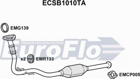 EuroFlo ECSB1010TA - Катализатор autosila-amz.com