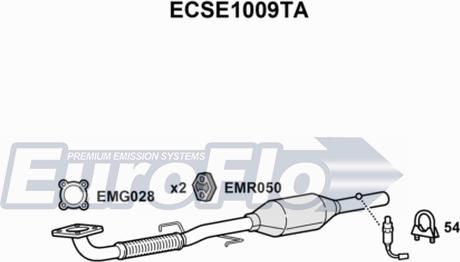 EuroFlo ECSE1009TA - Катализатор autosila-amz.com