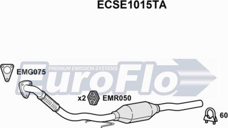 EuroFlo ECSE1015TA - Катализатор autosila-amz.com