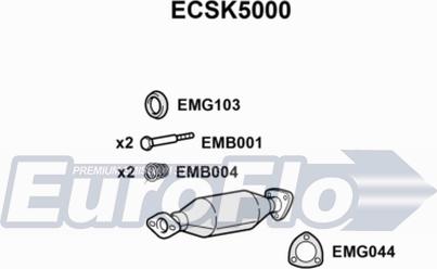EuroFlo ECSK5000 - Катализатор autosila-amz.com