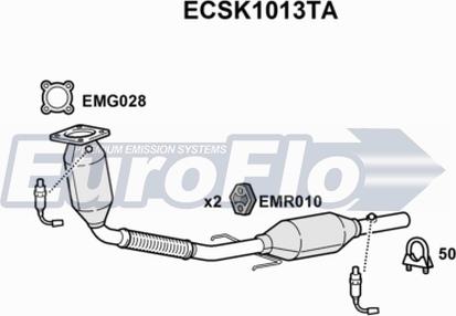 EuroFlo ECSK1013TA - Катализатор autosila-amz.com