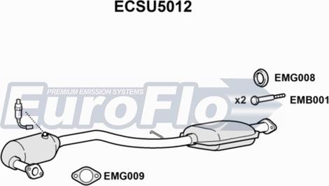 EuroFlo ECSU5012 - Катализатор autosila-amz.com