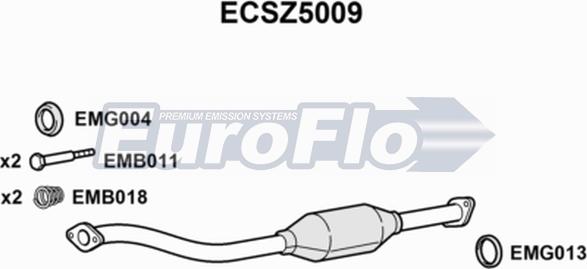 EuroFlo ECSZ5009 - Катализатор autosila-amz.com