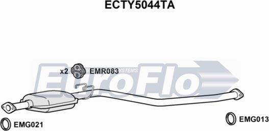 EuroFlo ECTY5044TA - Катализатор autosila-amz.com