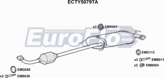 EuroFlo ECTY5079TA - Катализатор autosila-amz.com