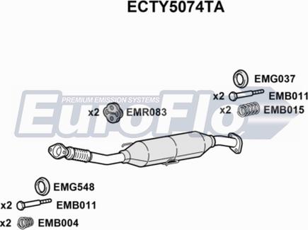 EuroFlo ECTY5074TA - Катализатор autosila-amz.com