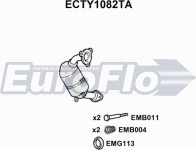 EuroFlo ECTY1082TA - Катализатор autosila-amz.com