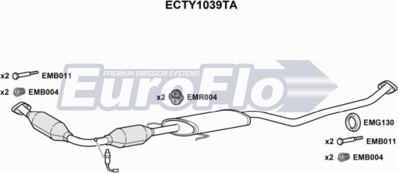 EuroFlo ECTY1039TA - Катализатор autosila-amz.com