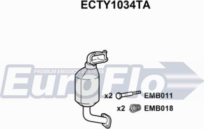 EuroFlo ECTY1034TA - Катализатор autosila-amz.com