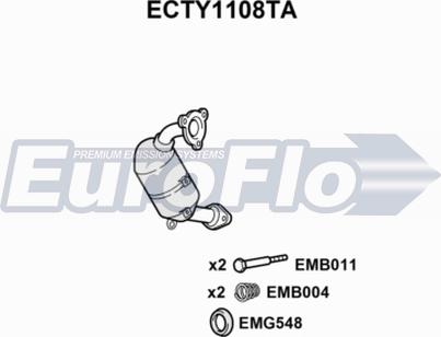 EuroFlo ECTY1108TA - Катализатор autosila-amz.com