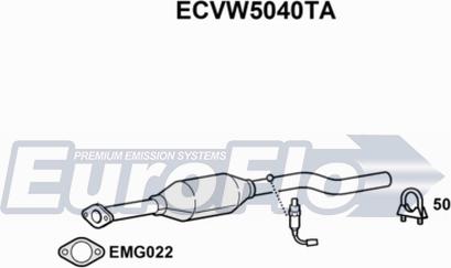 EuroFlo ECVW5040TA - Катализатор autosila-amz.com