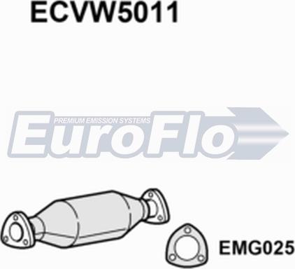 EuroFlo ECVW5011 - Катализатор autosila-amz.com
