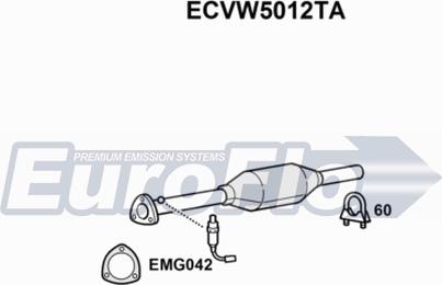 EuroFlo ECVW5012TA - Катализатор autosila-amz.com