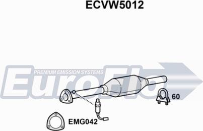 EuroFlo ECVW5012 - Катализатор autosila-amz.com